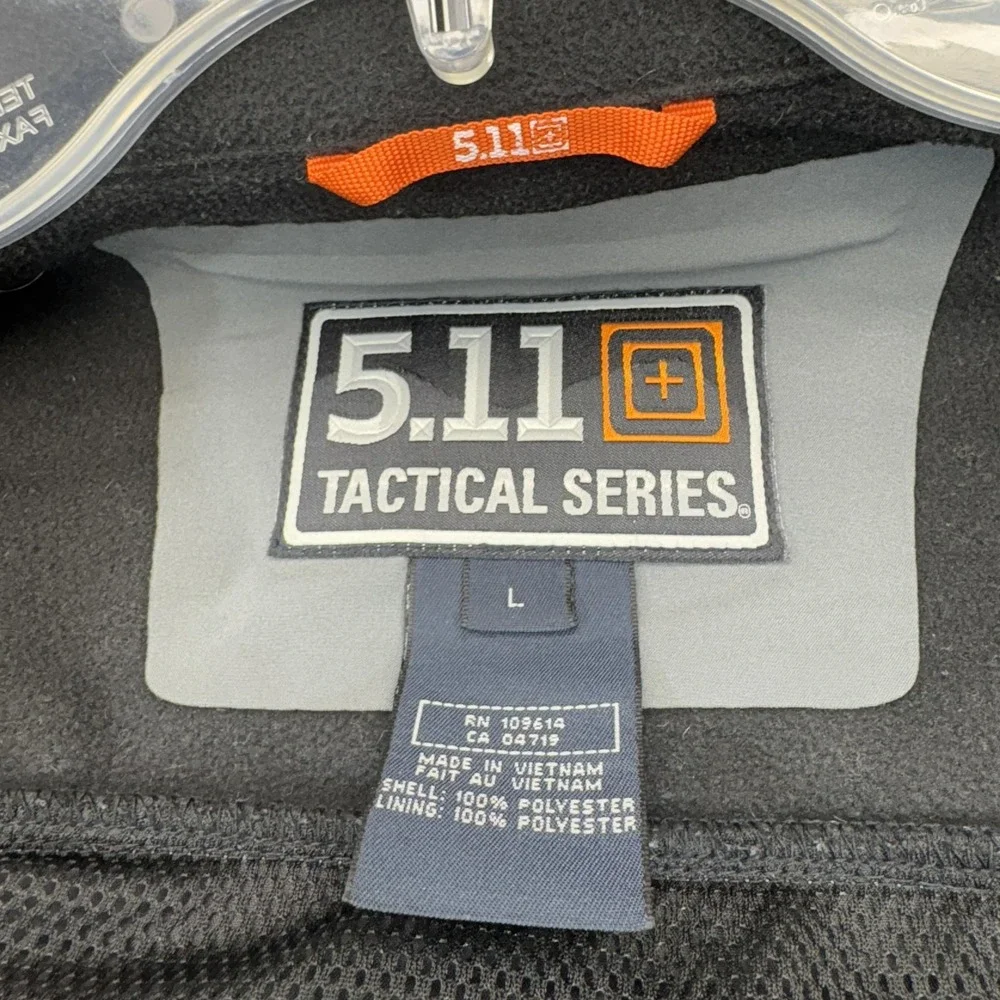 5.11 Tactical Jacket Mens XL Black Chameleon Softshell 2.0 Full Zip Outdoor